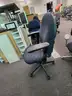 2 Black Roll Chairs with Arms