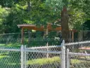 Multiple lean-to pergolas