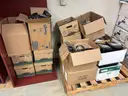 Lot of Mitel 8528, 5330e, 5320e phones and miscellaneous accessories