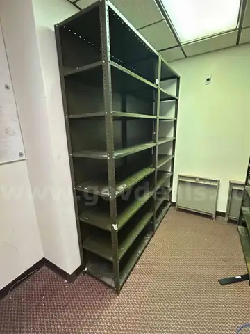 1 LOT of (4) Metal Storage Shelving Units