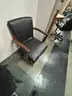 1 LOT of (12) Chairs Black Vinyl and Cloth Stackable