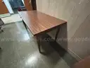 1 VERY LARGE LOT OF OFFICE FURNITURE - 1 Cabinet, 5 Tables, 1 Chair