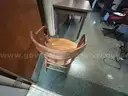 1 VERY LARGE LOT OF OFFICE FURNITURE - 1 Cabinet, 5 Tables, 1 Chair