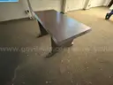 1 VERY LARGE LOT OF OFFICE FURNITURE - 1 Cabinet, 5 Tables, 1 Chair