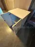 1 VERY LARGE LOT OF OFFICE FURNITURE - 1 Cabinet, 5 Tables, 1 Chair
