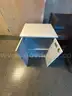 1 VERY LARGE LOT OF OFFICE FURNITURE - 1 Cabinet, 5 Tables, 1 Chair