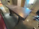 1 VERY LARGE LOT OF OFFICE FURNITURE - 1 Cabinet, 5 Tables, 1 Chair