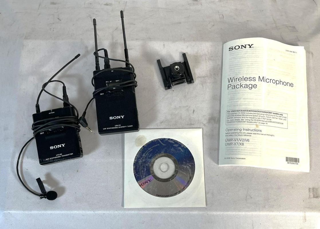 Sony UHF Synthesized Transmitter and Diversity Tuner | AllSurplus