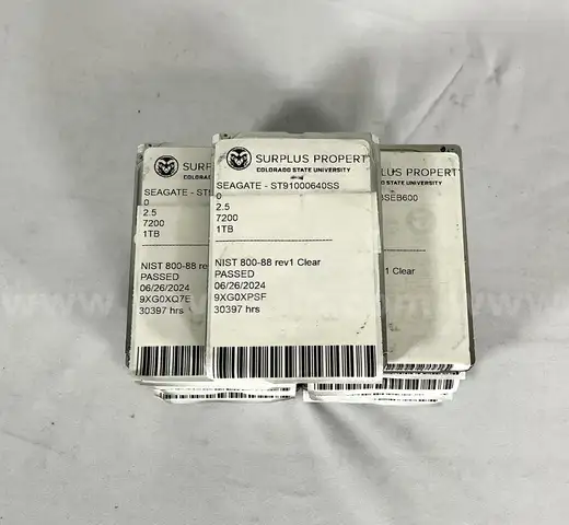 Lot of 11 2.5" SAS Hard Drives