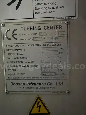 Doosan Puma CNC Lathe