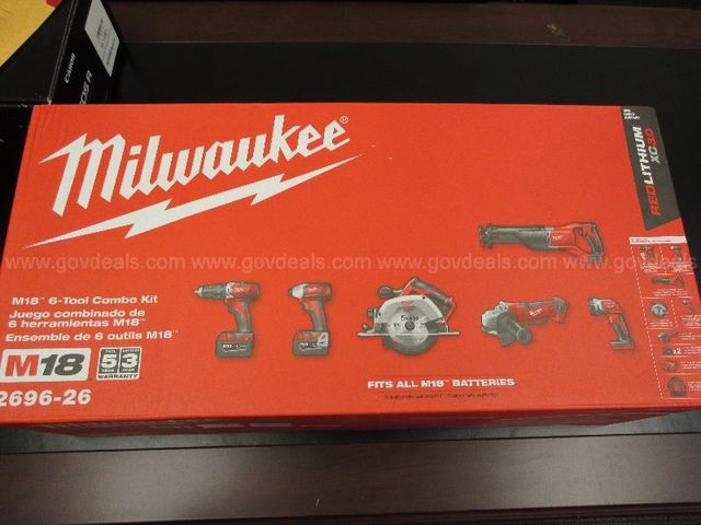 Milwaukee M18 6 Tool Combo Kit Allsurplus 6087