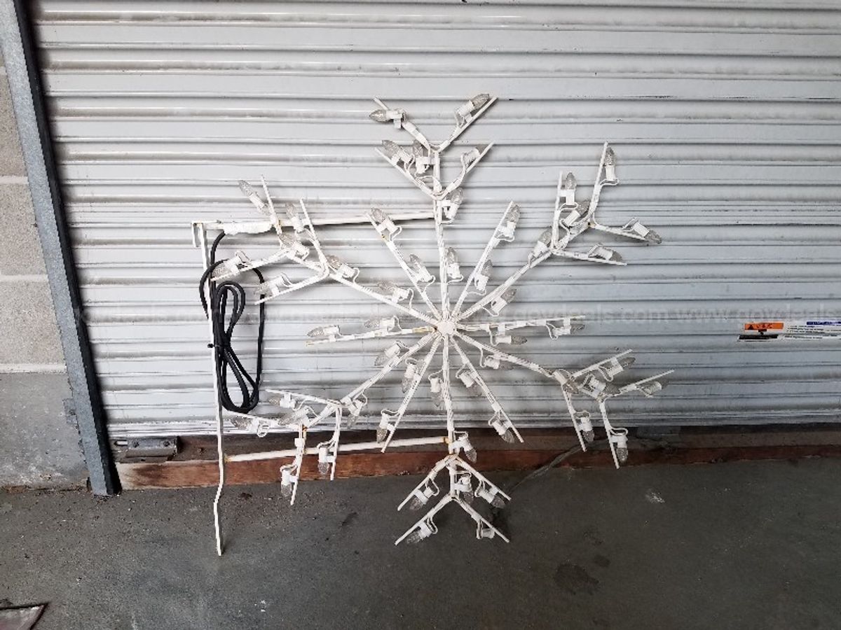 Led Snowflake Decorations Govdeals