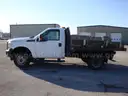 2013 Ford F350 XL Super Duty 4x4 with Steel Flatbed and Hoist