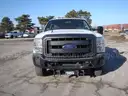 2013 Ford F350 XL Super Duty 4x4 with Steel Flatbed and Hoist
