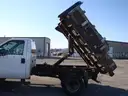 2013 Ford F350 XL Super Duty 4x4 with Steel Flatbed and Hoist