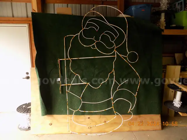 Santa #6- Christmas Light Fixture