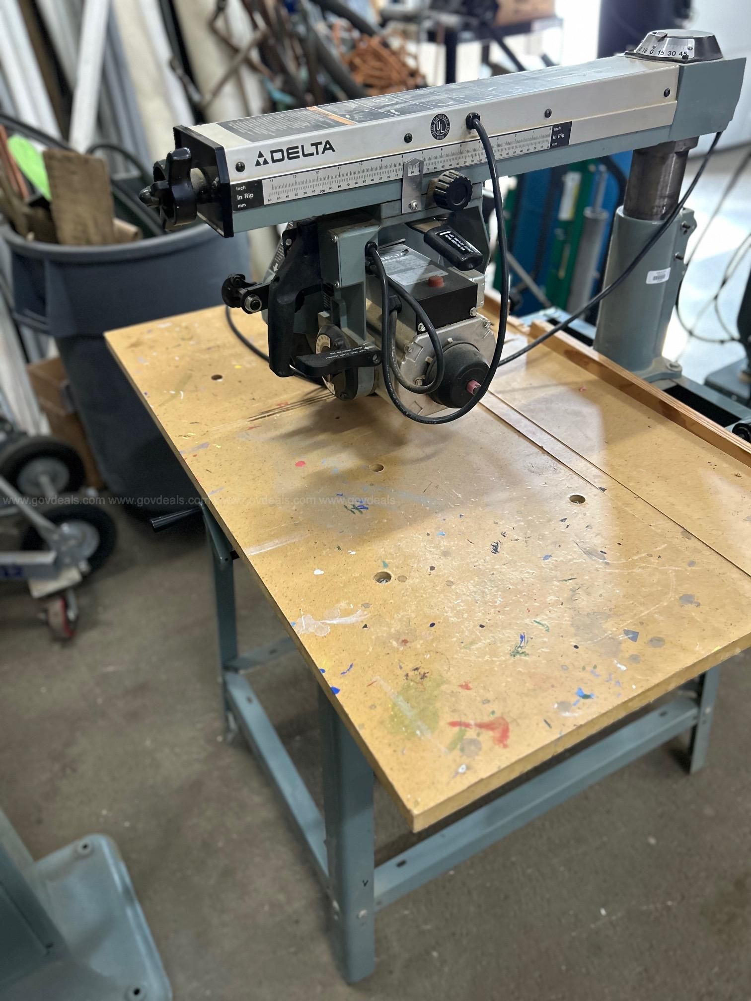 Deluxe radial deals arm saw