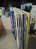 Lot of miscellaneous theatre canvas panels, and prop (CART NOT INCLUDED)