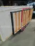 Lot of miscellaneous theatre canvas panels, and prop (CART NOT INCLUDED)