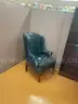 Used-Blue Leather Chairs