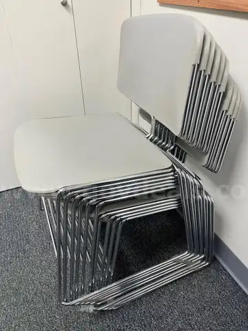 10 Used Stackable Chairs