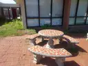 Concrete tables &#x26; seats