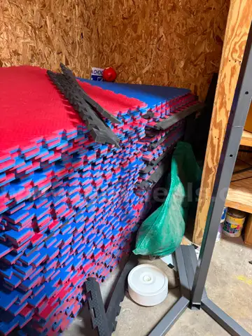 Red and Blue floor mats