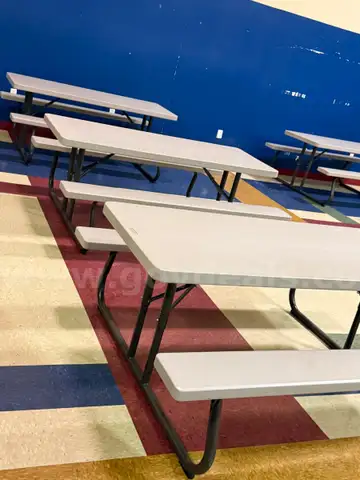 Picnic tables (11 total)