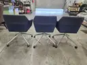 (3) MATCHING ROLLING OFFICE CHAIRS