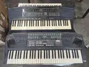 ONE PALLET OF USED ASSORTED PORTABLE KEYBOARDS (NO POWER CORDS)
