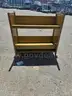 ROLLING METAL CART (27IN H X 28IN W X 13IN D)