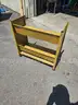ROLLING METAL CART (27IN H X 28IN W X 13IN D)