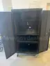 METAL STORAGE CABINET ON WHEELS (NO KEY) (61IN H X 30IN W X 24IN D)