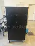 METAL STORAGE CABINET ON WHEELS (NO KEY) (61IN H X 30IN W X 24IN D)