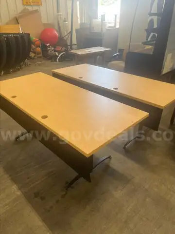 (2) COMPUTER TABLES (72&#x22;L X 30&#x22;W)