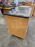 ROLLING STORAGE CABINET (NO KEYS) (36IN H X 48IN W X 24IN D)