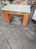 WOODEN DESK (30IN H X 48IN W X 30IN D)