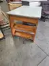 WOODEN DESK (30IN H X 48IN W X 30IN D)