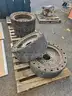 (4) SKID STEER TIRES AND WHEELS