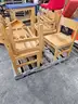 (6) WOODEN CHAIRS