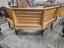 WOODEN BENCH #1 (82IN L X 24IN W X 37IN H)