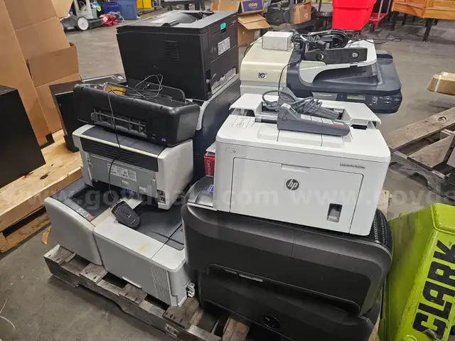 (2) PALLETS OF ASSORTED PRINTERS (FOR PARTS OR REPAIR)