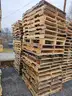(80) USED WOOD PALLETS (48IN L X 40IN W)