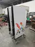 (2) MOBILE FOLDING CAFETERIA TABLES (10FT LONG) (FOOD SERVICE)