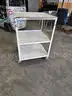 ROLLING METAL CART (42IN H X 30IN W X 25IN D)