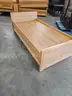 (2) WOODEN TWIN SIZE BEDS WITH STORAGE DRAWERS (79IN L X 40IN W X 27IN H)