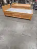 (2) WOODEN TWIN SIZE BEDS WITH STORAGE DRAWERS (79IN L X 40IN W X 27IN H)