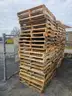 (60) USED WOOD PALLETS (48IN L X 40IN W)