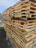 (60) USED WOOD PALLETS (48IN L X 40IN W)