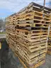 (60) USED WOOD PALLETS (48IN L X 40IN W)